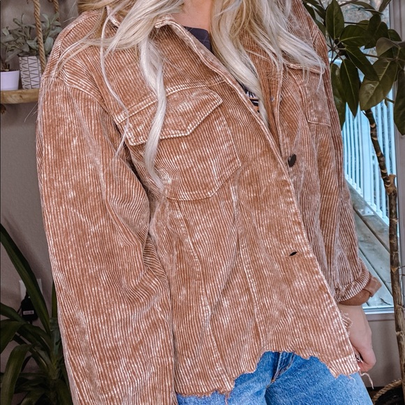 Not Your Boyfriend’s Chocolate Corduroy Jacket - Picture 4 of 5